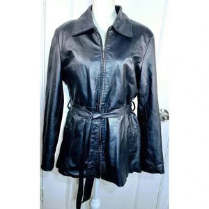 Women's Black Leather Jacket